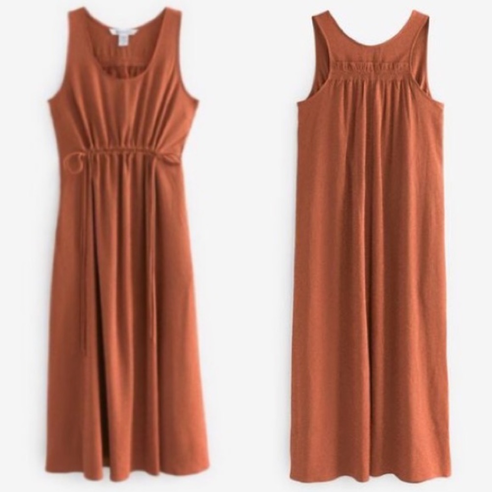 NEW ATHLETA Echo Copper Bronze Maxi Dress